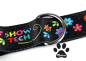 Preview: ShowTech Komfort-Bauchgurt mit Blumenprint, klein